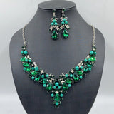 Pearl Water Drop Bridal Wedding Over Rhinestone Necklaces Aaria Tees