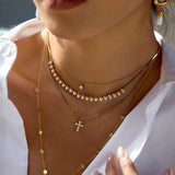 Pearl Light Luxury Minority Stainless Female Necklaces Aaria Tees
