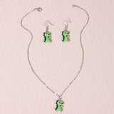 Women's Li Cute Fun Simple Little Dinosaur Personalized Necklaces Aaria Tees