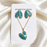 Stainless Steel Enamel Titanium Fashion Personality Necklaces Aaria Tees