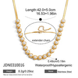 Pearl Light Luxury Minority Stainless Female Necklaces Aaria Tees