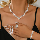 Women's Wedding Personalized Evening Dress Banquet Marriage Necklaces Aaria Tees