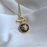 Trendy Fashion Minority Design Copper Gold-plated Tiger Head Necklaces Aaria Tees