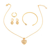 Fashion Heart-shaped Clavicle Peach Heart Wedding Necklaces Aaria Tees