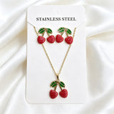 Stainless Steel Enamel Titanium Fashion Personality Necklaces Aaria Tees