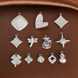 Stainless Steel Inlaid Zircon Clover Lucky Necklaces Aaria Tees
