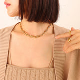Hip Hop Trend Fashion Design U-shaped Vachette Clasp Personalized Light Necklaces Aaria Tees