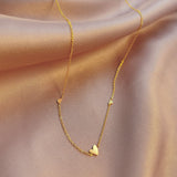 Small Heart Sweet Cool Cute Niche Design Necklaces Aaria Tees