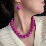 Design Round Beads Handmade Beaded Niche Vintage Necklaces Aaria Tees