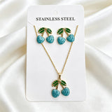 Stainless Steel Enamel Titanium Fashion Personality Necklaces Aaria Tees