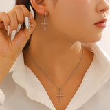 Women's Cross Stainless Steel Clavicle Chain Exquisite Simple Personalized Necklaces Aaria Tees
