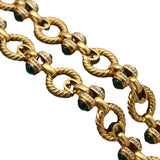 No Standard Green Colored Glaze Link Necklaces Aaria Tees