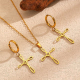 Women's Cross Stainless Steel Clavicle Chain Exquisite Simple Personalized Necklaces Aaria Tees