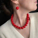 Design Round Beads Handmade Beaded Niche Vintage Necklaces Aaria Tees