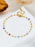 Women's High-grade Stainless Steel Inlaid Zircon Square Necklaces Aaria Tees