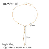 Pearl Light Luxury Minority Stainless Female Necklaces Aaria Tees
