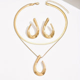 Women's Cold Style Gold Irregular Fashion Geometry Pattern Necklaces Aaria Tees