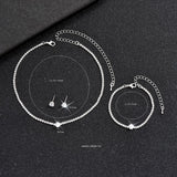 Light Luxury High Sense Crystal Zircon Simple Necklaces Aaria Tees