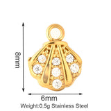Stainless Steel Inlaid Zircon Clover Lucky Necklaces Aaria Tees