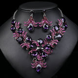 Bridal Female Wedding Suit Diamond Alloy Necklaces Aaria Tees