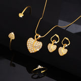 Fashion Heart-shaped Clavicle Peach Heart Wedding Necklaces Aaria Tees