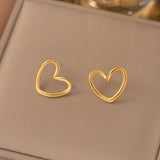Women's Luxury Minority Hollow Heart For Korean Style Simple Design Clavicle Necklaces Aaria Tees