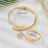 Geometric Design Three-piece Female Affordable Luxury Fashion Necklaces Aaria Tees