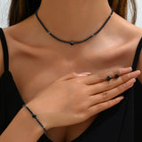 Light Luxury High Sense Crystal Zircon Simple Necklaces Aaria Tees