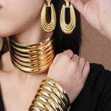 Tribal Style Collar Exaggerated Suit Fashion Adjustable Necklaces Aaria Tees