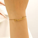 Women's Stainless Steel Clavicle Chain Letter Mother's Necklaces Aaria Tees