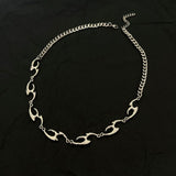 Women's & Men's Texture Hip Hop Design High Sense Clavicle Chain Necklaces Aaria Tees