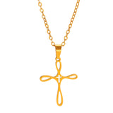 Women's Cross Stainless Steel Clavicle Chain Exquisite Simple Personalized Necklaces Aaria Tees