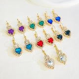 Personality Heart Shape Rhinestone Shiny Bride Necklaces Aaria Tees