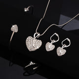 Fashion Heart-shaped Clavicle Peach Heart Wedding Necklaces Aaria Tees