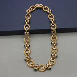 No Standard Green Colored Glaze Link Necklaces Aaria Tees