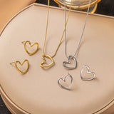 Women's Luxury Minority Hollow Heart For Korean Style Simple Design Clavicle Necklaces Aaria Tees