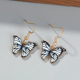 Trendy Pearl Butterfly Fashion Oil Dripping Necklaces Aaria Tees