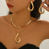 Women's Cold Style Gold Irregular Fashion Geometry Pattern Necklaces Aaria Tees