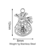 Stainless Steel Inlaid Zircon Clover Lucky Necklaces Aaria Tees