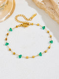 Women's High-grade Stainless Steel Inlaid Zircon Square Necklaces Aaria Tees
