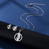 Mother's Day Stainless Steel Suite Clavicle Necklaces Aaria Tees