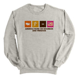 America Runs on Bourbon and Freedom (Front) Aaria Tees