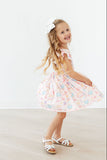 Off to the Circus Flutter Sleeve Twirl Dress - Aaria Tees Aaria Tees