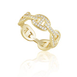 Olivia Chain Link Ring Aaria Tees