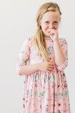Once Upon a Time 3/4 Sleeve Pocket Twirl Dress - Aaria Tees Aaria Tees