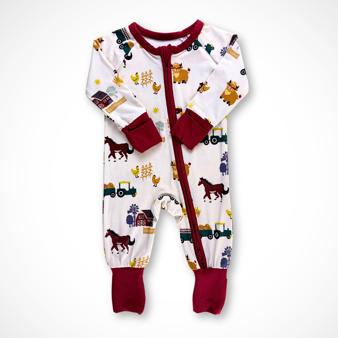 On the Farm Pajama | Bamboo - Aaria Tees Aaria Tees