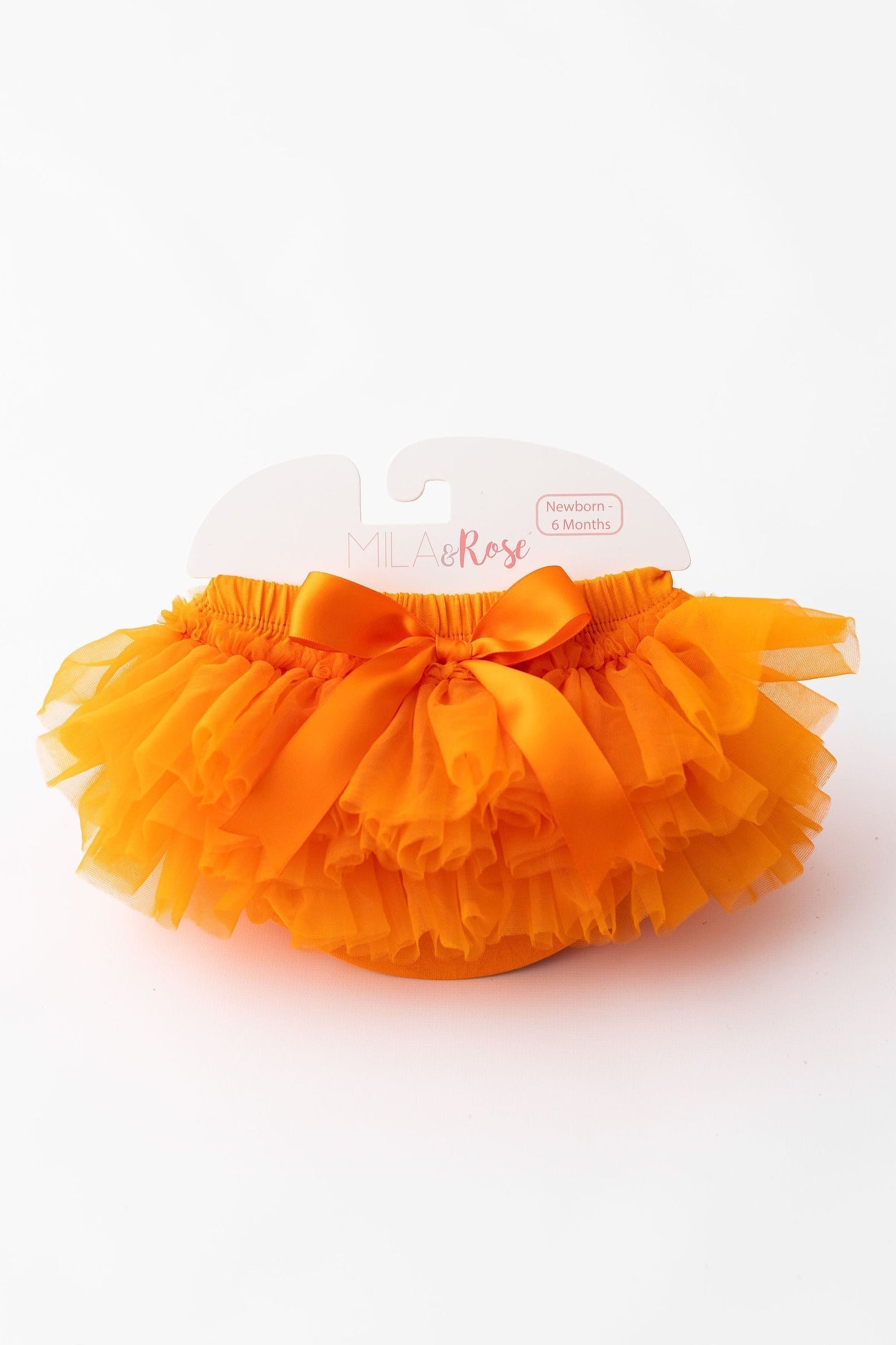 Orange Ruffle Tutu Bloomer - Aaria Tees Aaria Tees