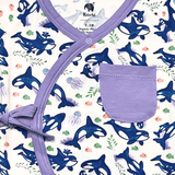 Orca Kimono Shorty Romper | Organic Pima Cotton - Aaria Tees Aaria Tees