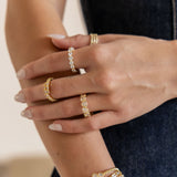 Bezel Heart Ring Aaria Tees