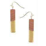 Oro Bar Earrings - Aaria Tees Aaria Tees